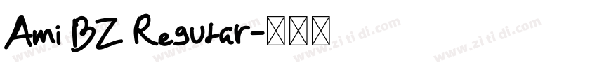 Ami BZ Regular字体转换